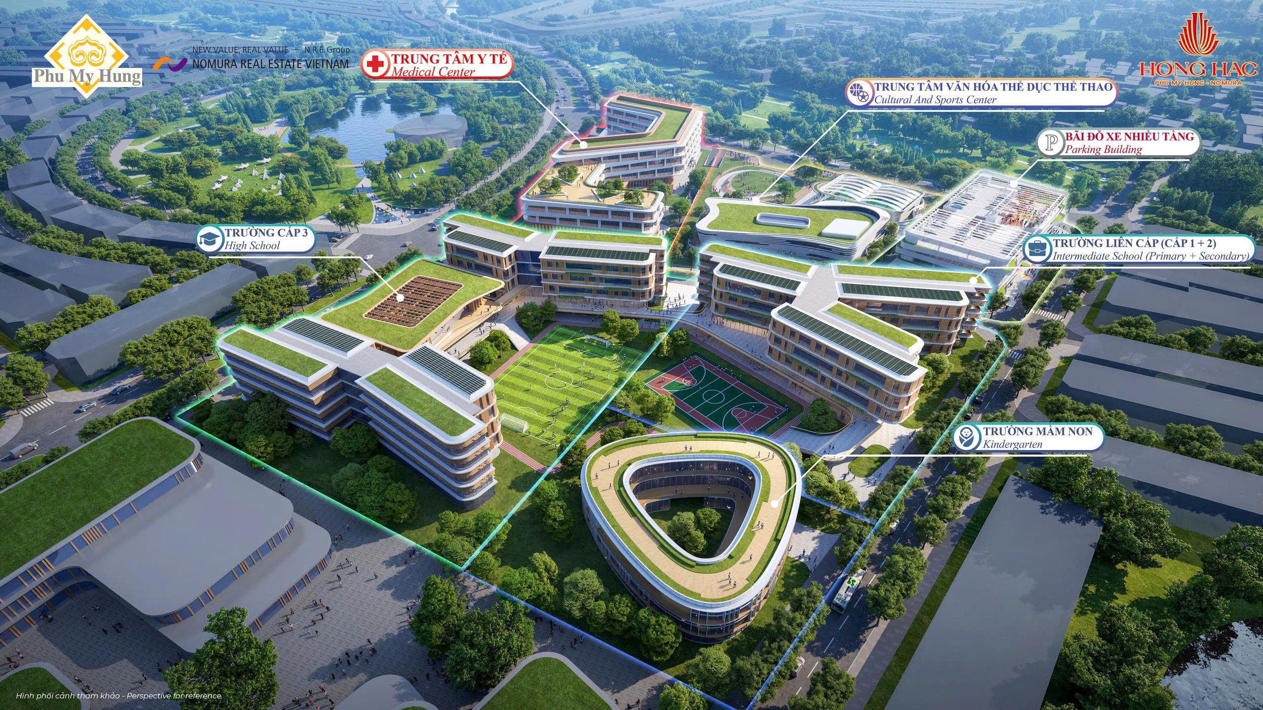 Tiện ích một phần khu đô thị Hồng Hạc Eco City